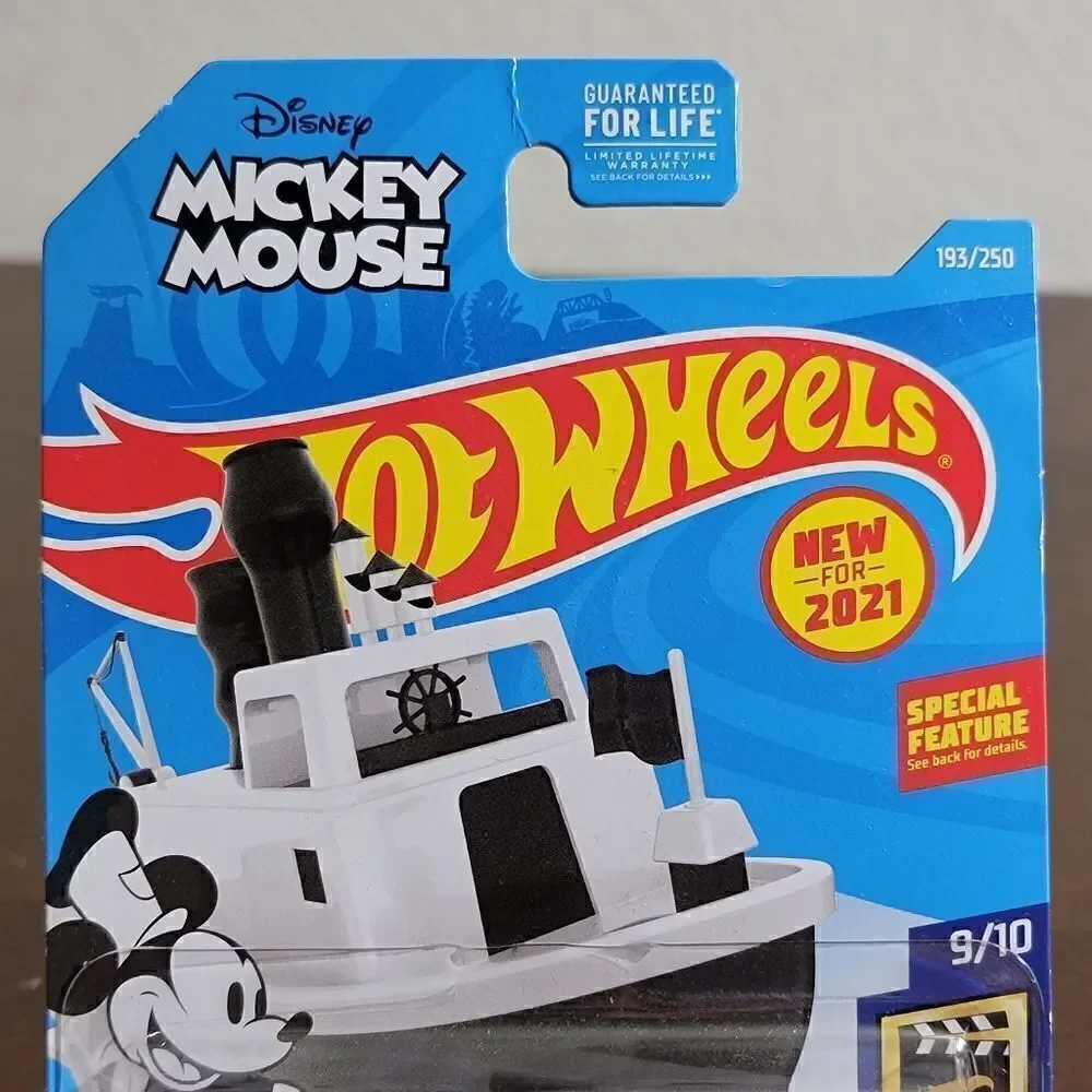 Hot Wheels Screen Time Disney Steamboat Mickey Moisés 1928 Black White New